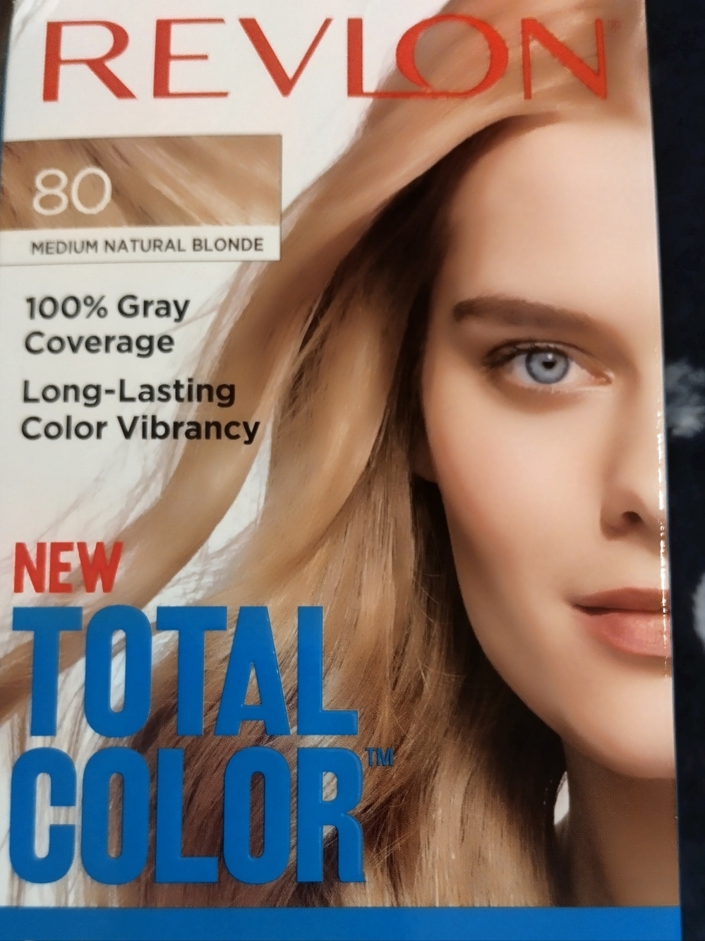 Revlon Total Color Hair Dye - Medium Natural Blonde (80) Box New,In Box!